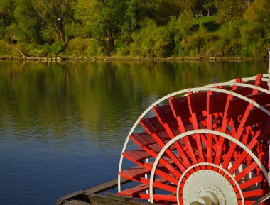 Riverboat paddles clipart