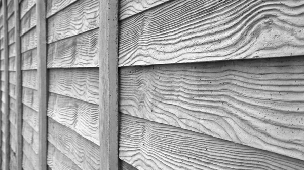 Faux wood fence — Stock Photo, Image