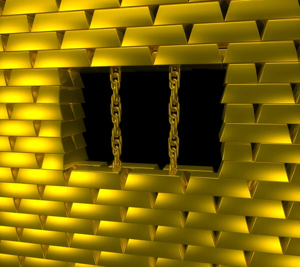 Gold cage — Stok fotoğraf