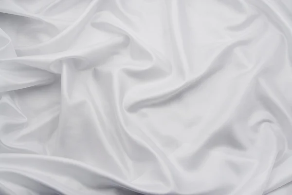Tecido de cetim / seda branco 3 — Fotografia de Stock