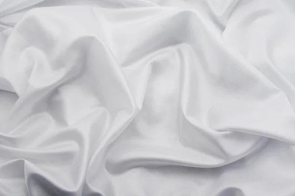 Tecido de cetim / seda branco 2 — Fotografia de Stock