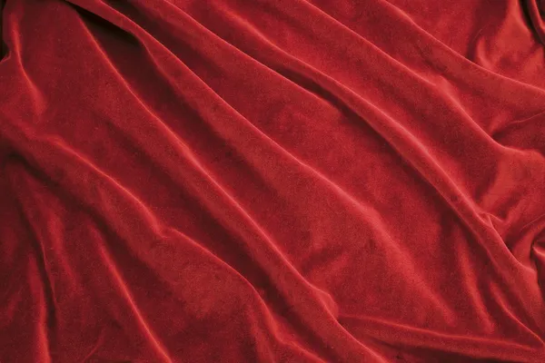 赤いベルベットの生地 — ストック写真