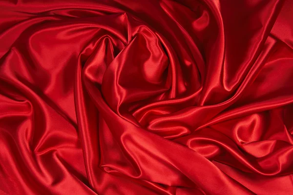 Červený satén/hedvábí Fabric 3 — Stock fotografie