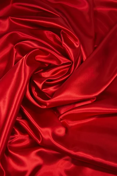 Tela de raso rojo / seda 4 — Foto de Stock