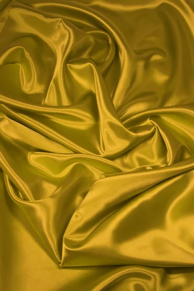 Tecido de cetim / seda de ouro 2 — Fotografia de Stock
