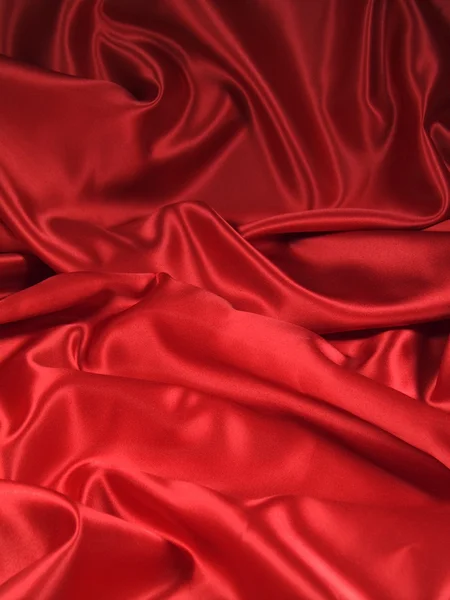 Red Satin Fabric [Portrait] — Stockfoto