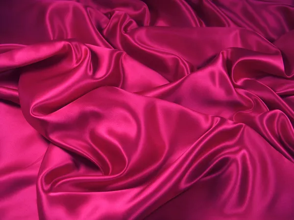 Pink Satin Fabric [Landscape] — Stock fotografie