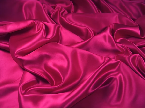Pink Satin Fabric [Landscape] Стокове Зображення