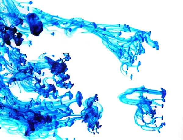 Liquide bleu abstrait Image En Vente