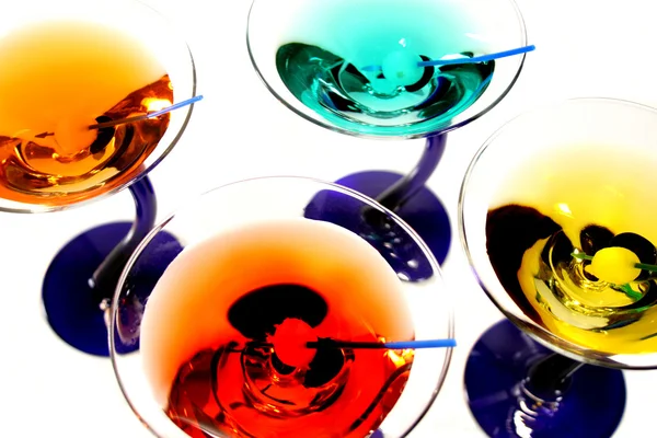 Martinis coloridos Fotos de stock libres de derechos