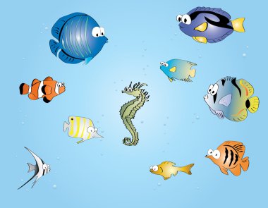 Tropical fish clipart