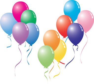 Colorful ballons clipart