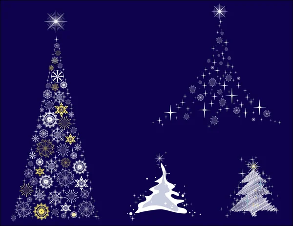 Vánoční stromky — Stockový vektor