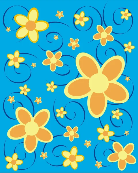 夏の花 — ストックベクタ