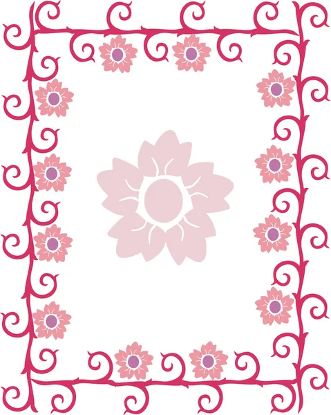 Bordure de fleurs — Image vectorielle
