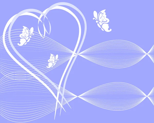 Coeurs romantiques — Image vectorielle