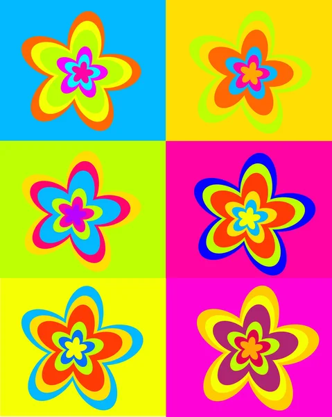 Fleurs d'été — Image vectorielle