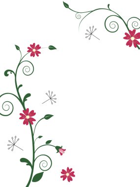 Floral decoration clipart