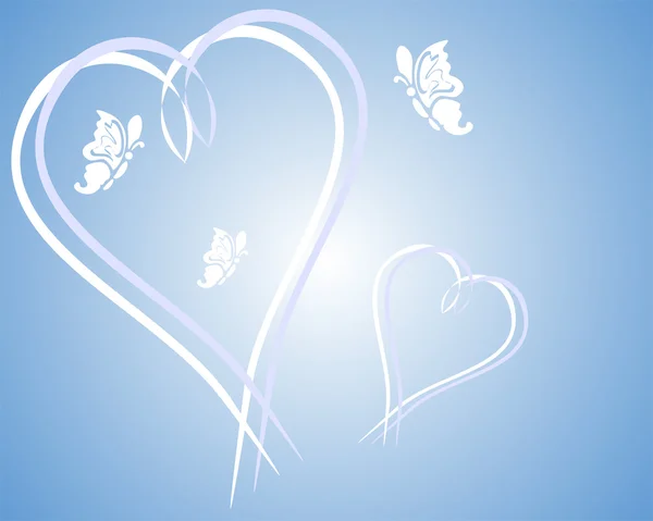 Kalpleri ve kelebekler — Stok Vektör