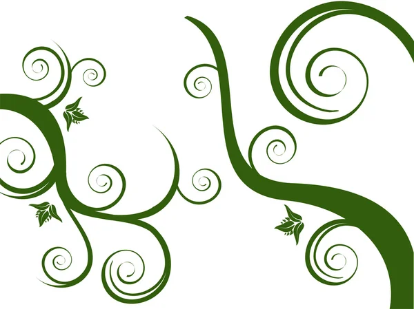 Floral vert — Image vectorielle