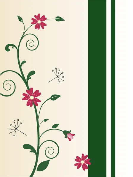 Banner floral — Archivo Imágenes Vectoriales
