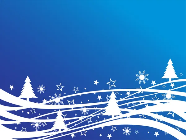 Noël - scène d'hiver — Image vectorielle