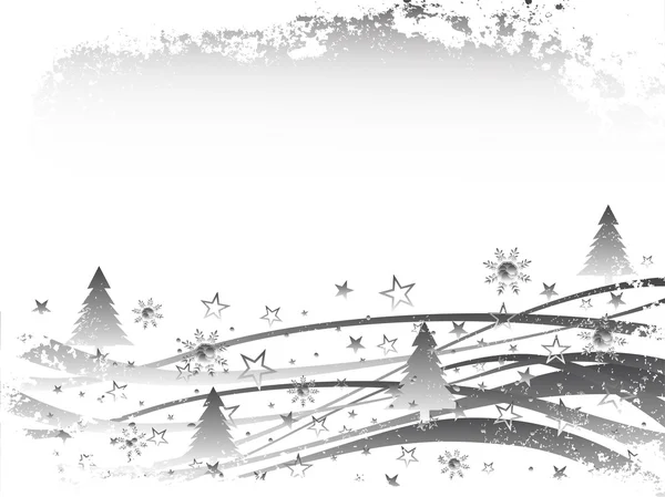 クリスマス - 冬のシーン — ストックベクタ