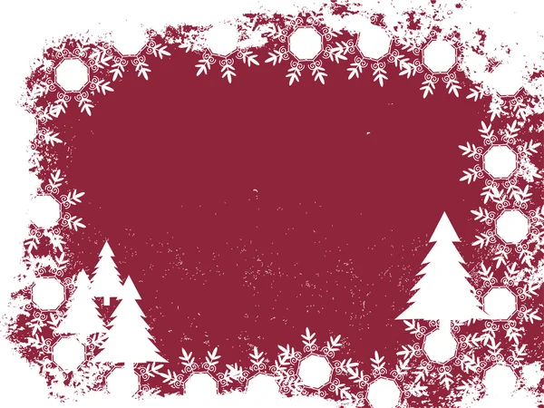 Navidad - escena de invierno — Vector de stock