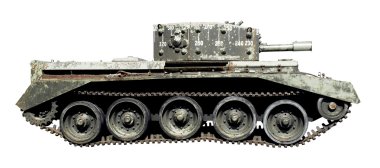 Isolated old tank clipart