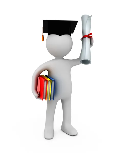 Holder of a master's degree — Stock Photo, Image