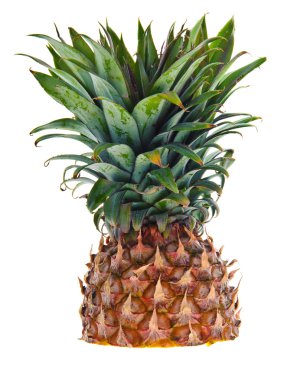 Beyaz bir arka plan bir ananas