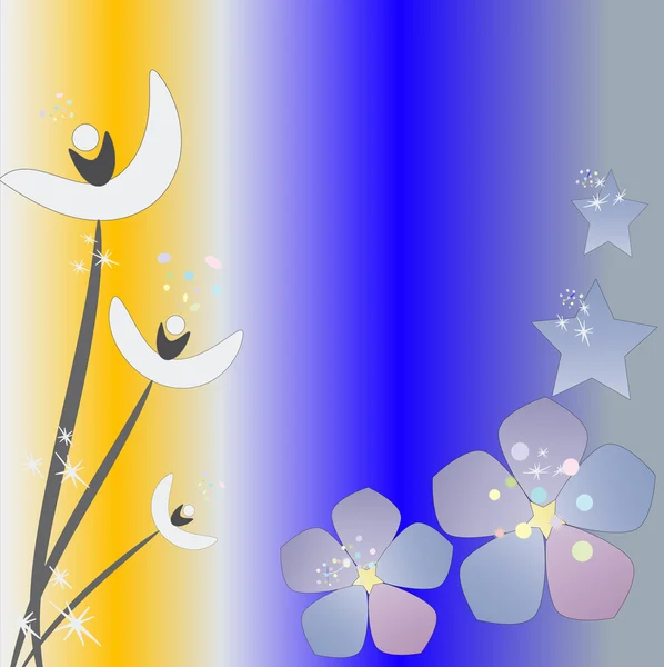 Анотація квіти — стоковий вектор