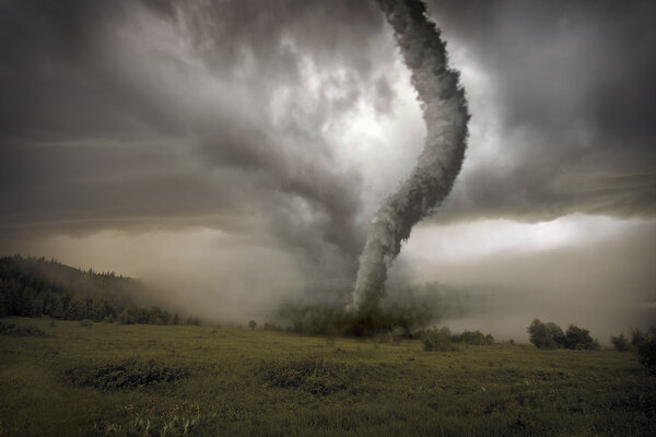 Approaching tornado