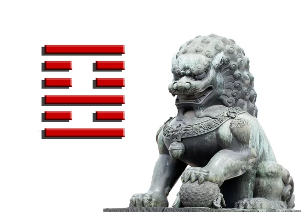 Львиное знамя Китая — стоковое фото