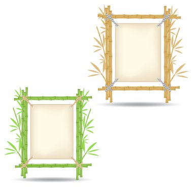 Bamboo frame clipart