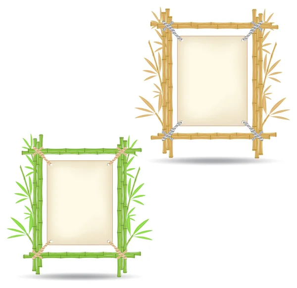 stock vector Bamboo frame