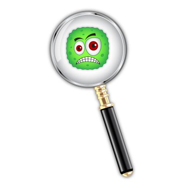 Virus search clipart