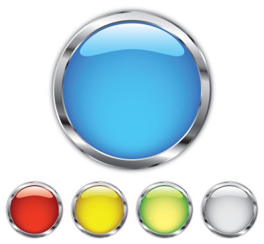 Chrome button clipart