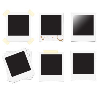 Set of polaroid frame