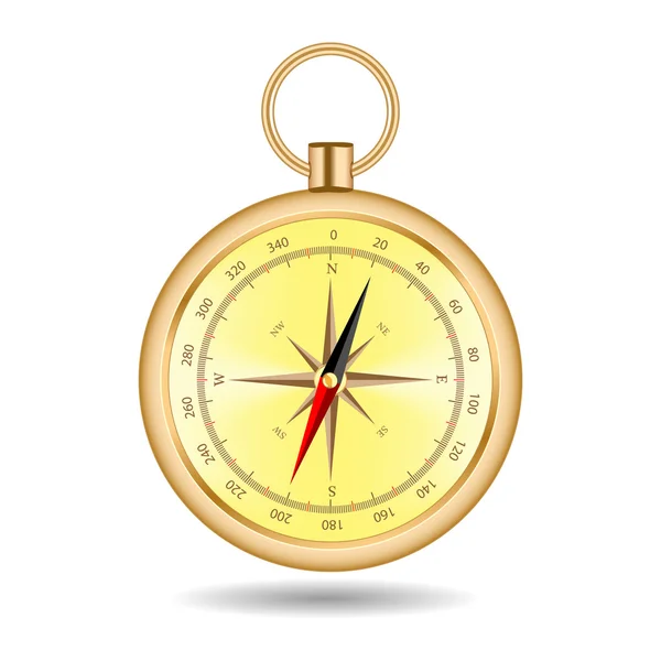 stock vector Gold compass