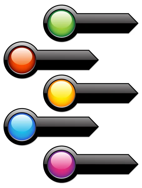 Modèle de bouton flèche — Image vectorielle