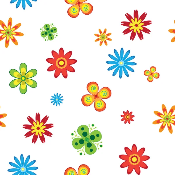 stock vector Flowers seamless