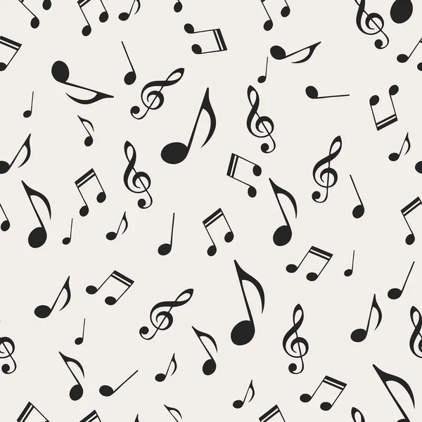 Музыкальные ноты - бесшовные — стоковый вектор