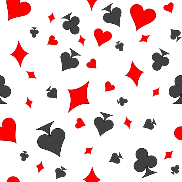 Jugar a las cartas - sin costuras Ilustraciones De Stock Sin Royalties Gratis