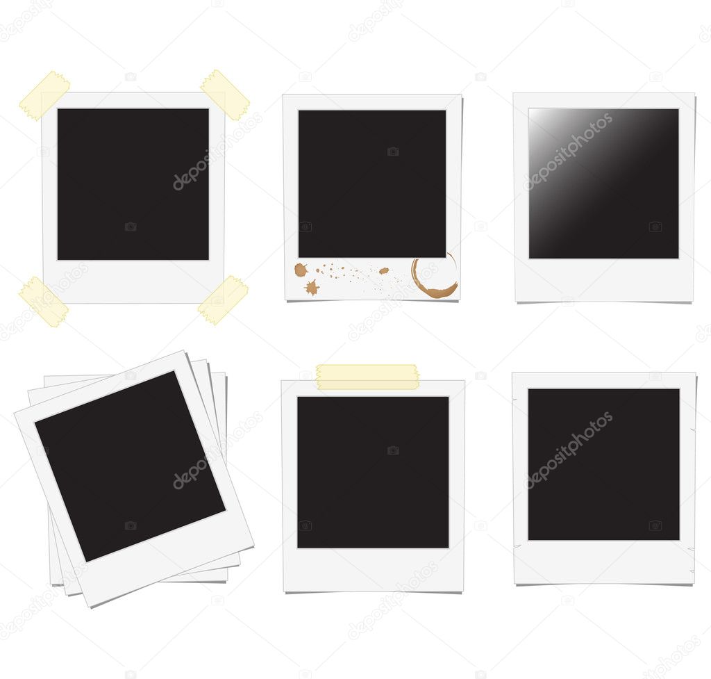 Set of polaroid frame