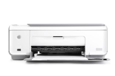 Printer on isolated white background. clipart