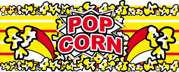 Etikett för popcorn Royaltyfria Stockfoton