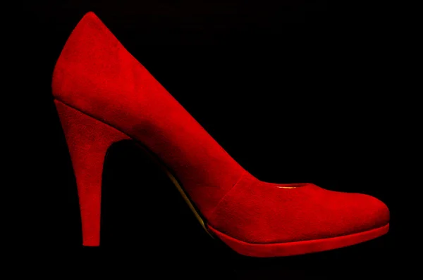 Червоний високий каблук — стокове фото