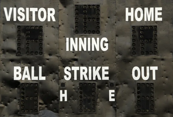 Baseball-Anzeigetafel — Stockfoto