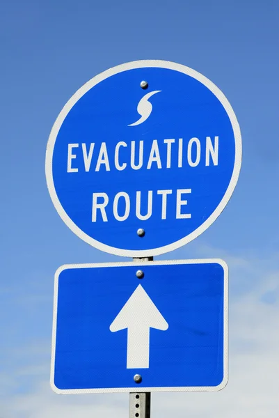 Señal de ruta de evacuación — Foto de Stock